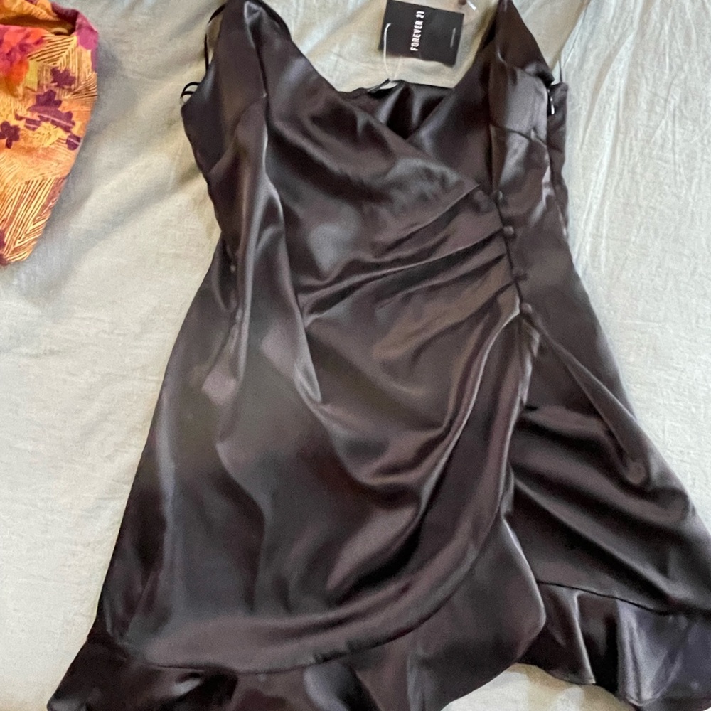 New With Tags - Forever 21 Satin Wrap Dress - Small